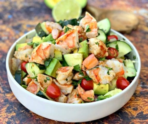 Salade avocats crevettes WW Recettes Légères