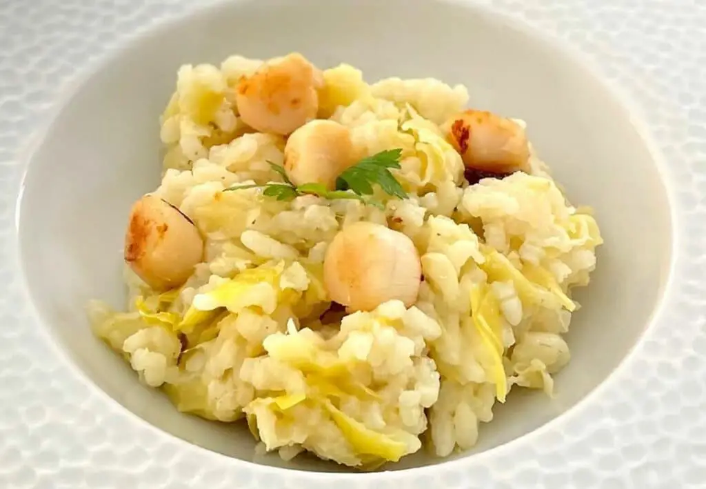 Risotto Aux Saint Jacques Et Poireaux Au Thermomix