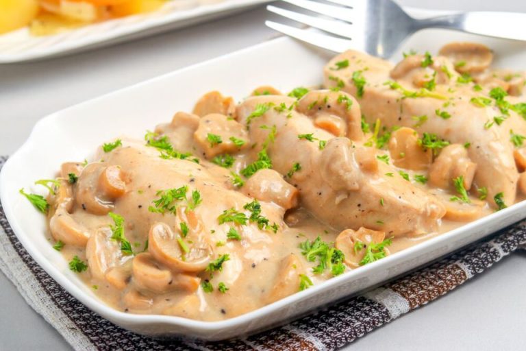 Aiguillettes De Poulet Aux Champignons Creme Thermomix