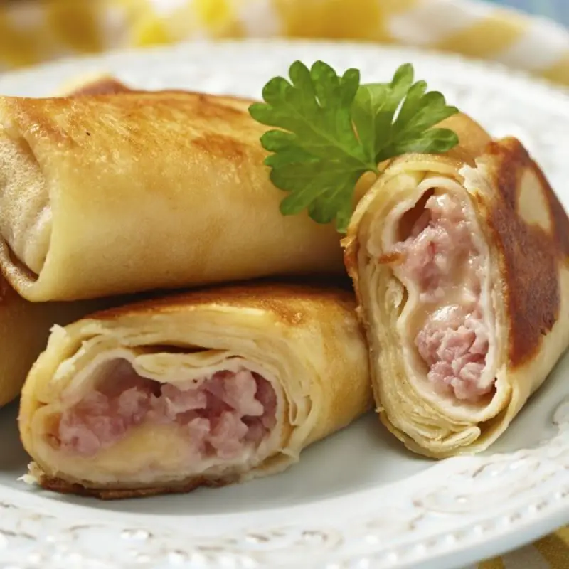 Crepes Sauce Bechamel Jambon Et Gruyere Au Thermomix