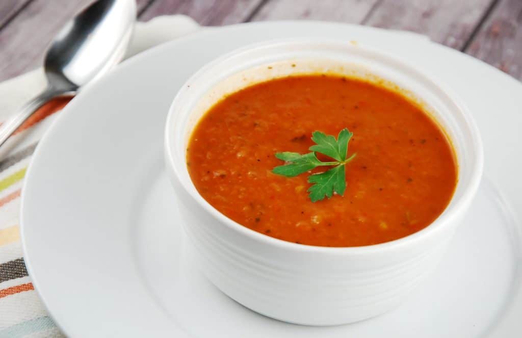 Velouté tomates et poireaux au Thermomix