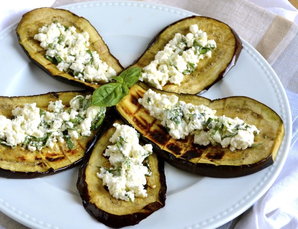 Aubergines à la feta Weight watchers