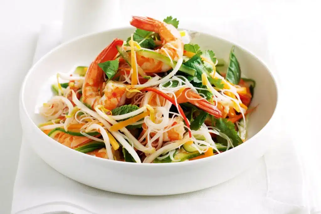 Salade thaï aux crevettes au thermomix