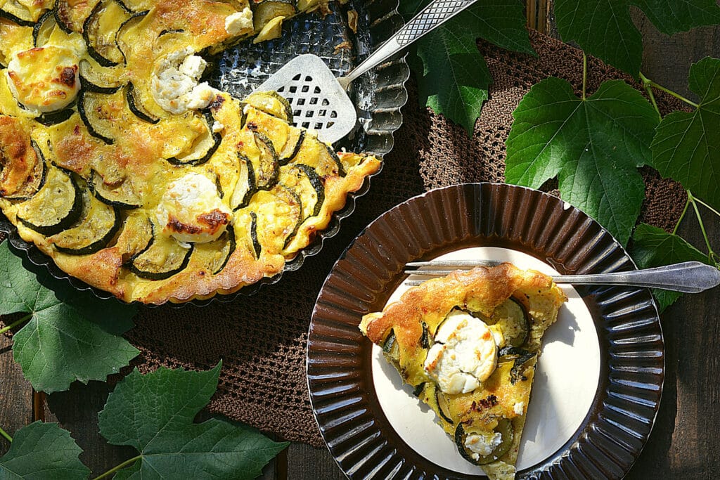 Clafoutis de courgette léger au comté au thermomix