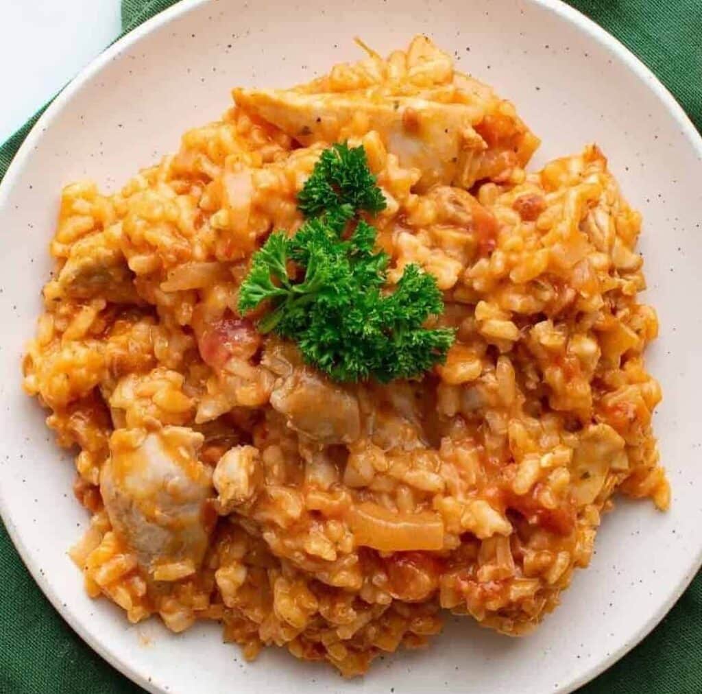 Risotto au poulet et chorizo au thermomix