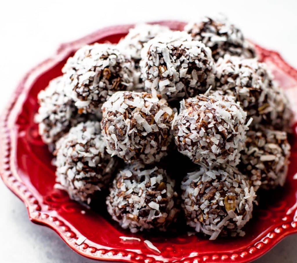 Boules de neige au chocolat de Noël au thermomix