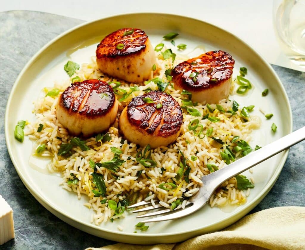 Coquilles Saint-Jacques aux poireaux de Noël au Thermomix