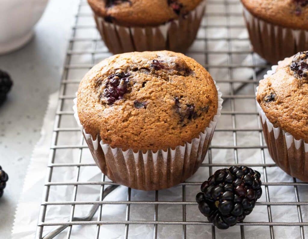 Muffins aux mûres au Thermomix