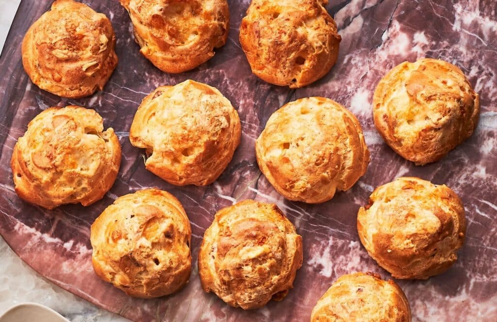 Gougères aux lardons au Thermomix