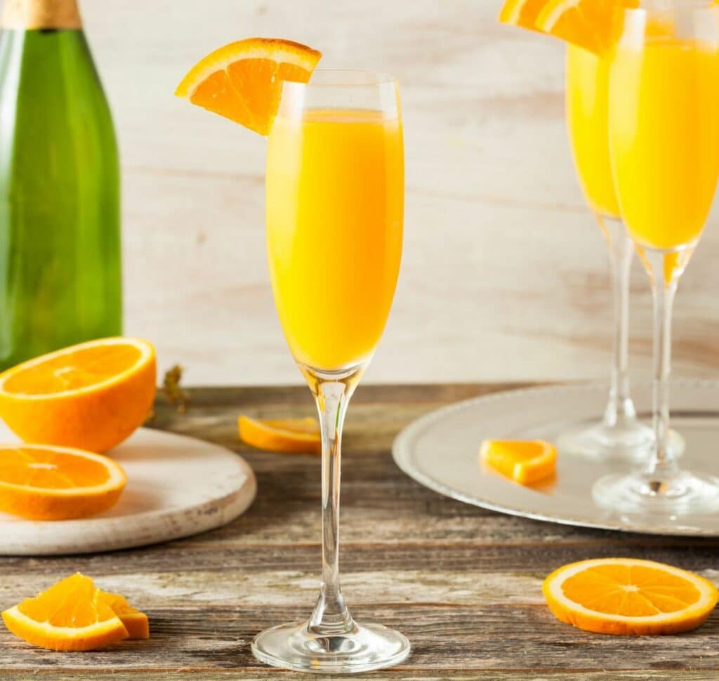 Cocktail Mimosa léger sans alcool