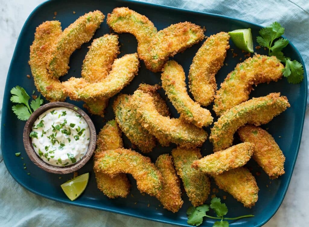 Frites d’avocat légères