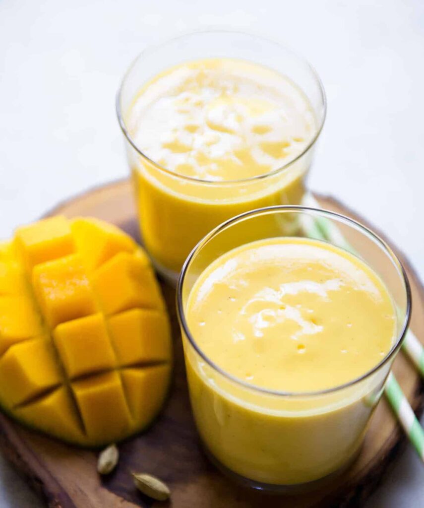 Lassi sans sucre à la mangue allégé