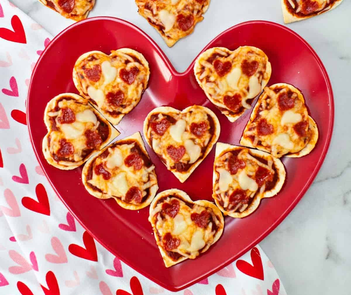 Mini-Pizzas au Chorizo de Saint-Valentin légères