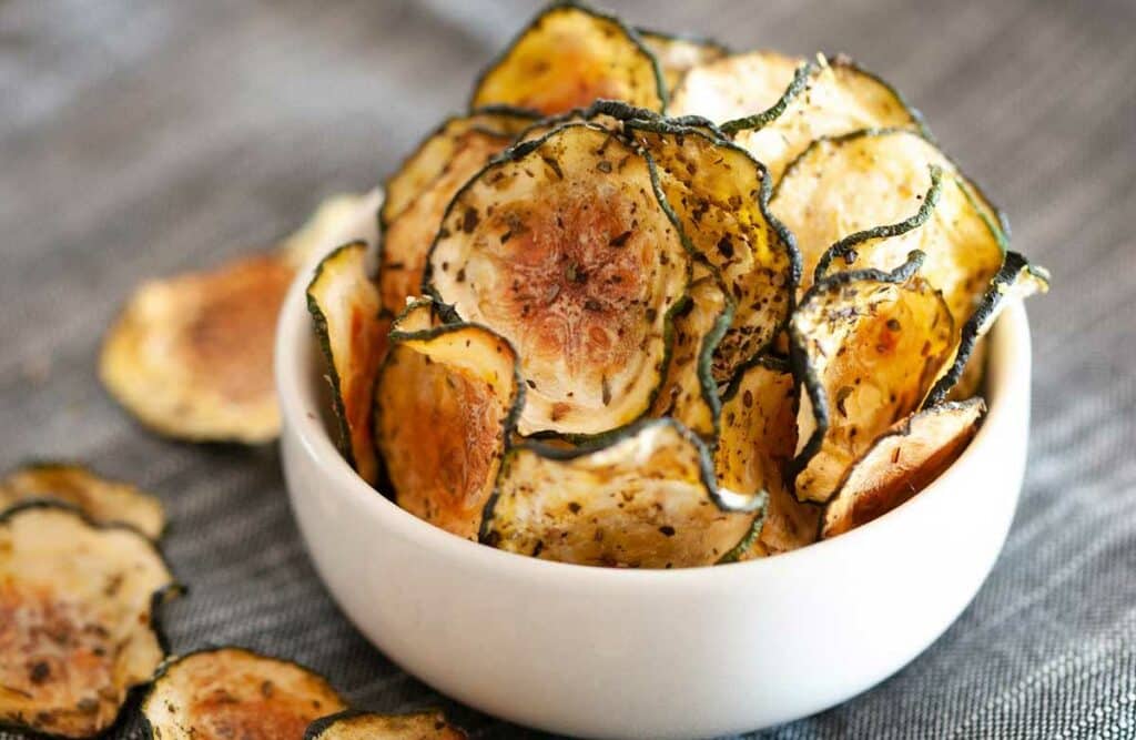 Chips de Courgettes légères au four