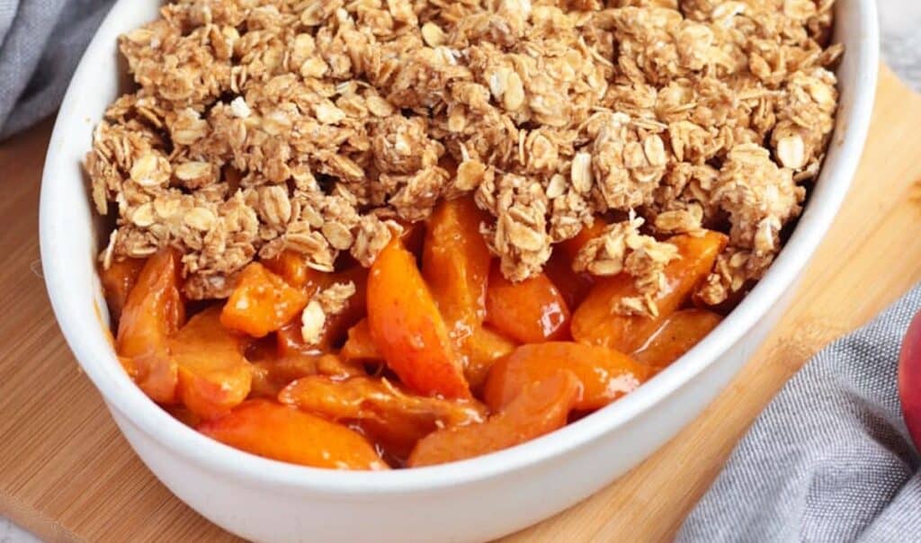 Crumble aux Abricots allégé