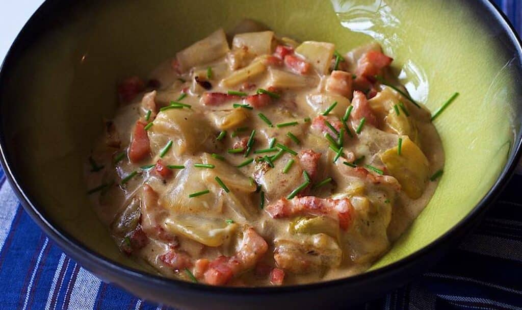 Fondue d’Endives Crémeuse aux Lardons légère