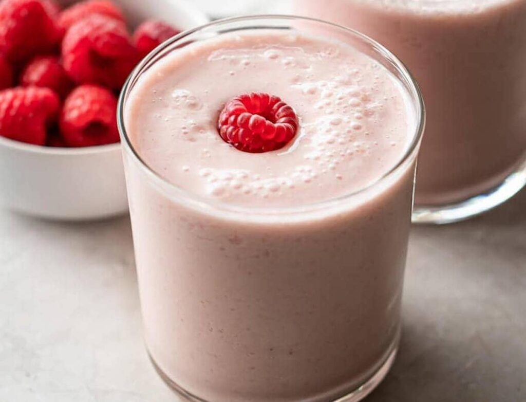 Milkshake léger à la framboise