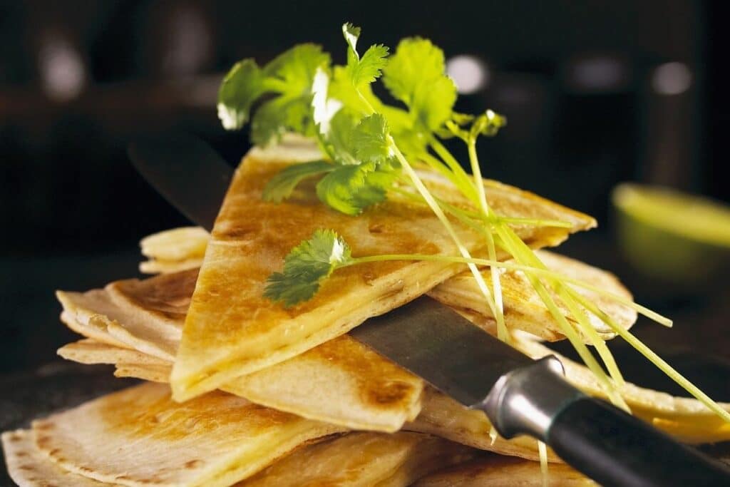 Quesadillas au fromage allégée