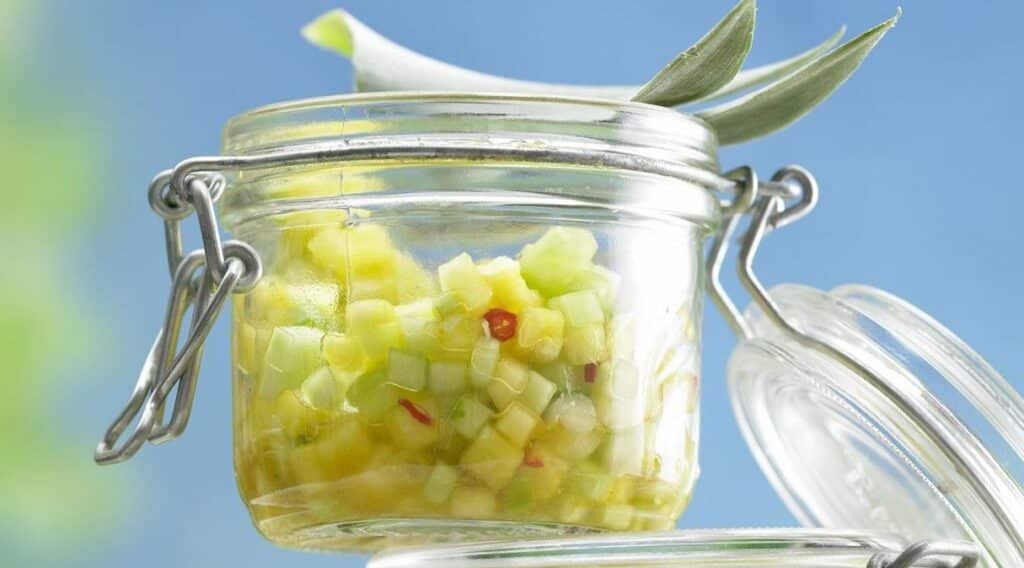 Salsa Ananas et Concombre légère