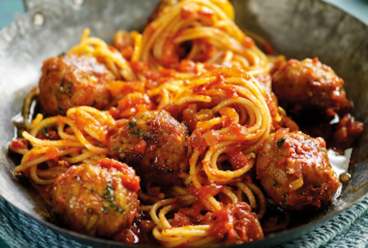 Spaghettis aux boulettes de thon légère