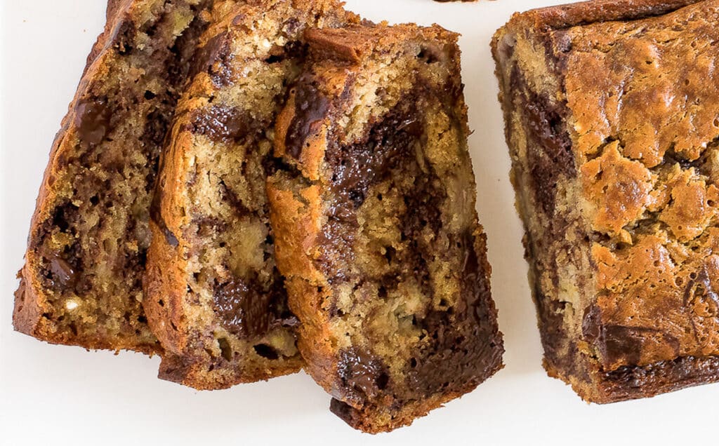 Banana Bread Léger au Chocolat Noir