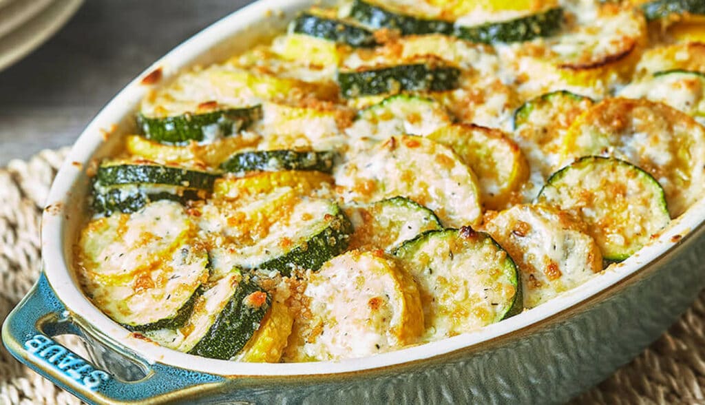 Gratin de Courgettes au Curry Léger