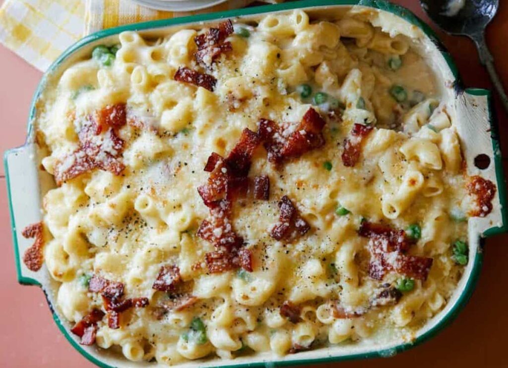 Gratin de Macaroni Carbonara au thermomix