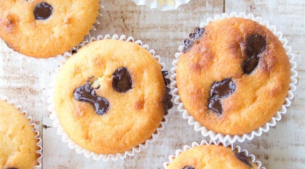 Muffins d’Amande et Chocolat Léger