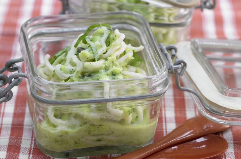 Nouilles de courgettes au lait de coco Légère