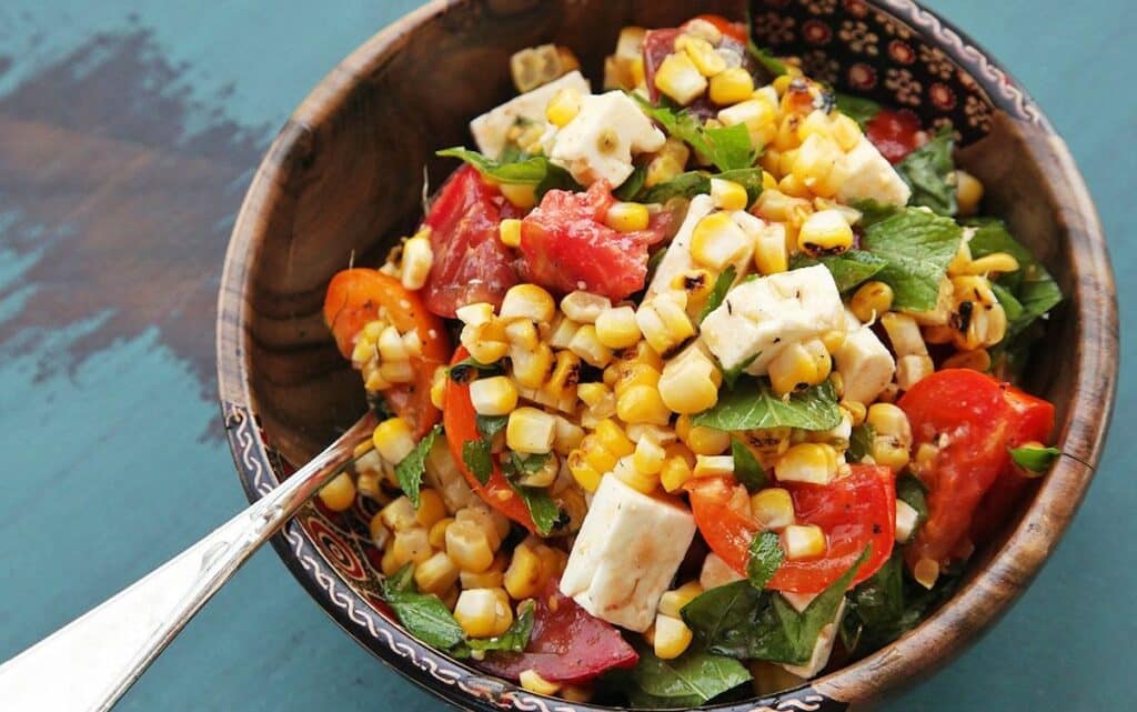 Salade de Tomate et Maïs légère