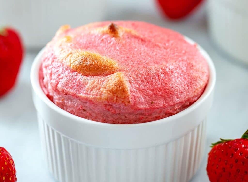 Soufflé aux Fraises au thermomix