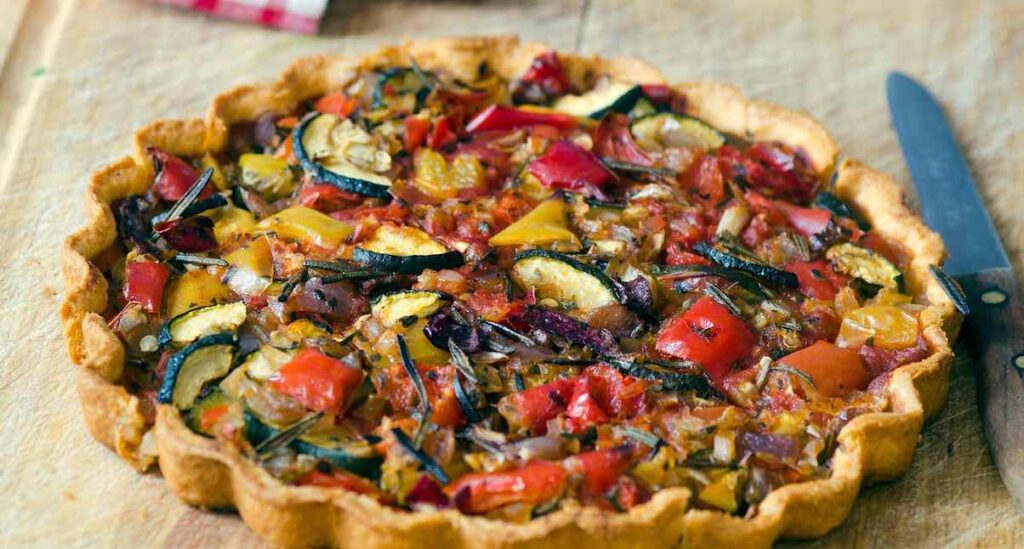 Tarte aux Courgettes et Aubergines Légère