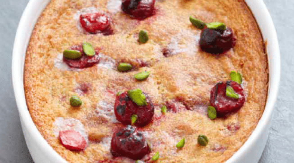 Clafoutis aux cerises et pistaches au thermomix