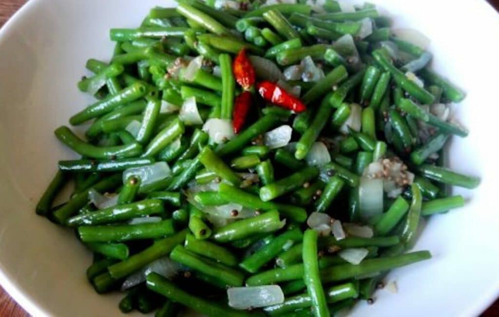 Haricots verts à l’indienne Léger