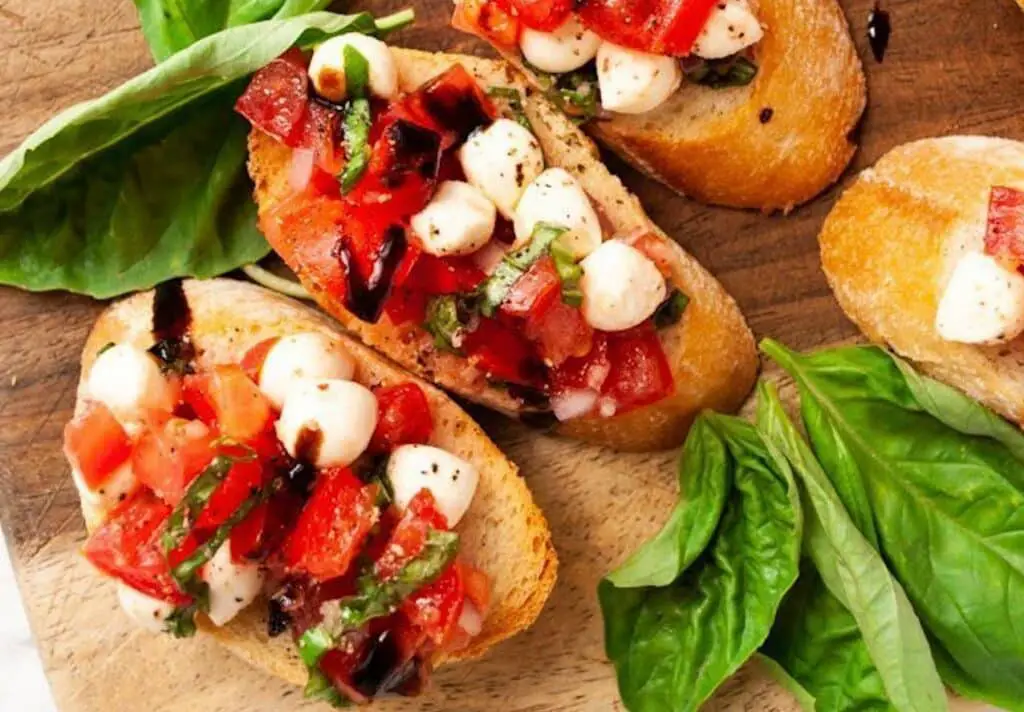 Bruschetta Tomates et Mozzarella Légères