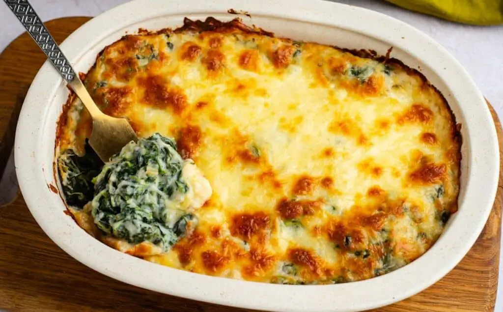 Gratin d’épinard au Fromage Léger