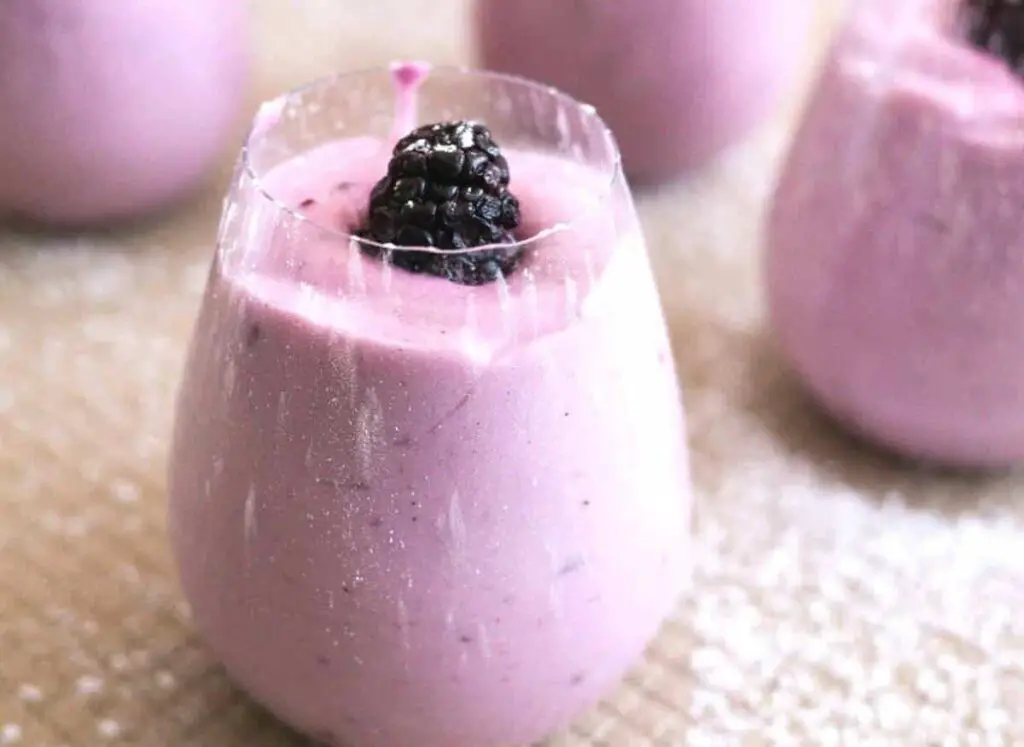 Mousse légère à la mûre