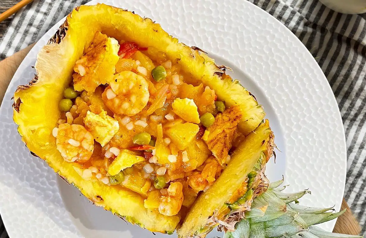 Riz sauté à l’ananas et aux crevettes au Thermomix