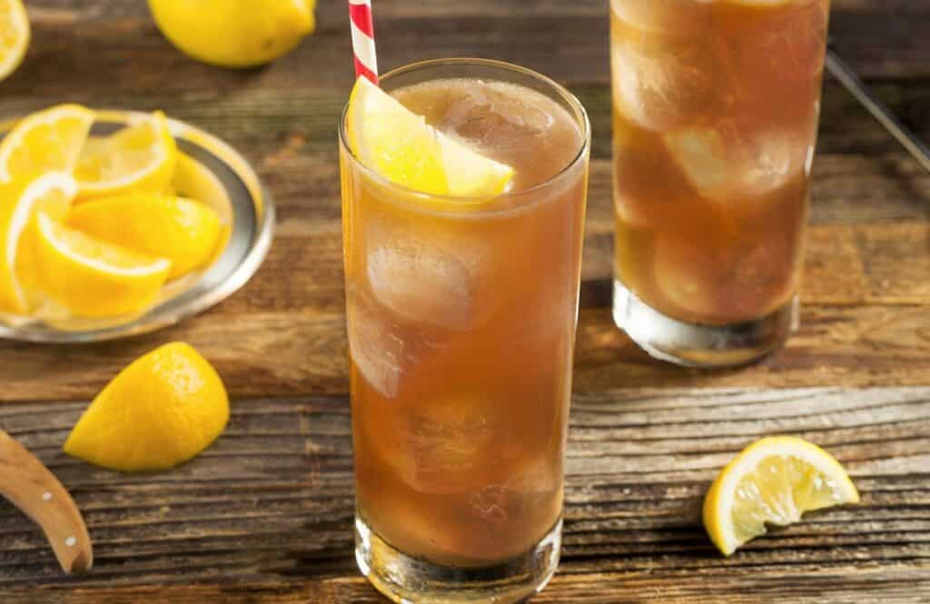 Cocktail Vodka ice tea Léger