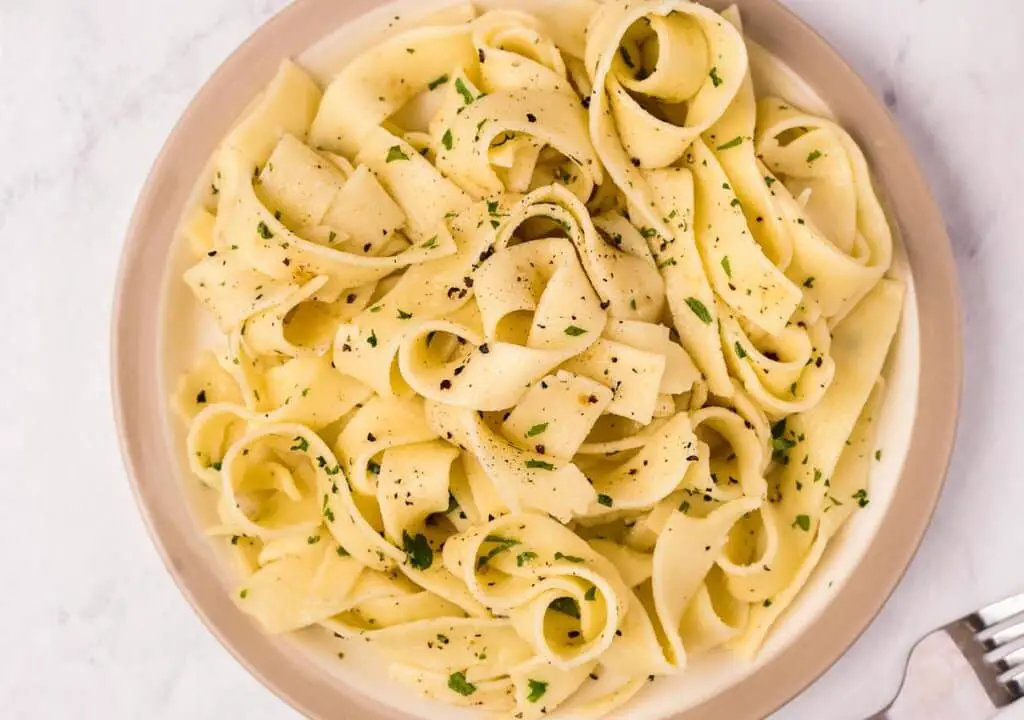 Pappardelle au Beurre Légère