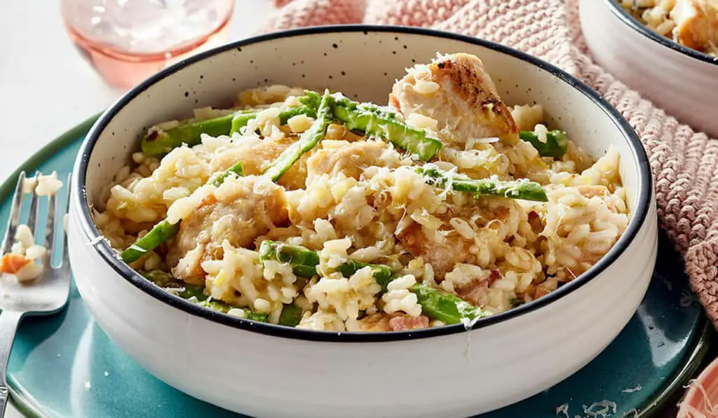 Risotto au poulet et aux asperges au thermomix