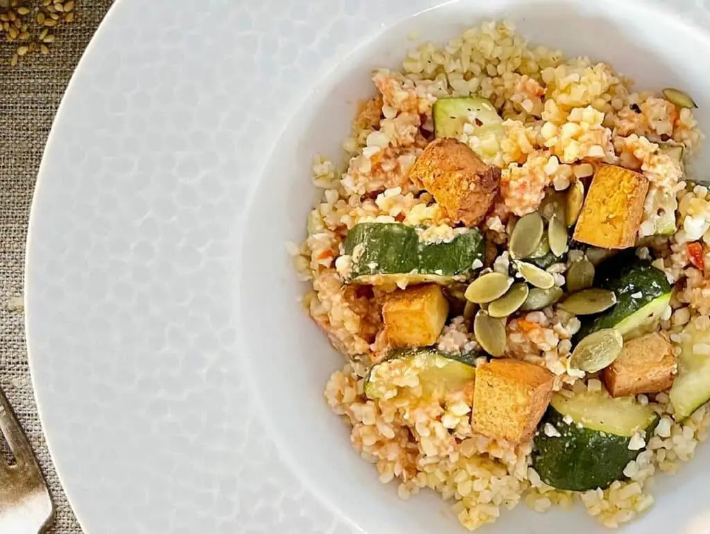 Salade de boulgour tomatée au Thermomix