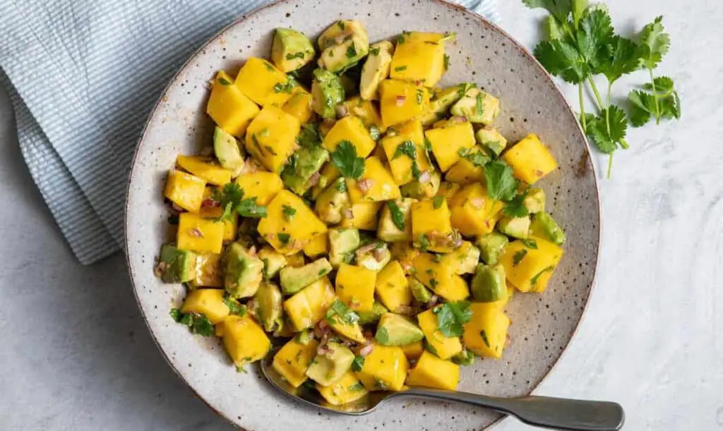 Salade légère d’Avocat à la Mangue