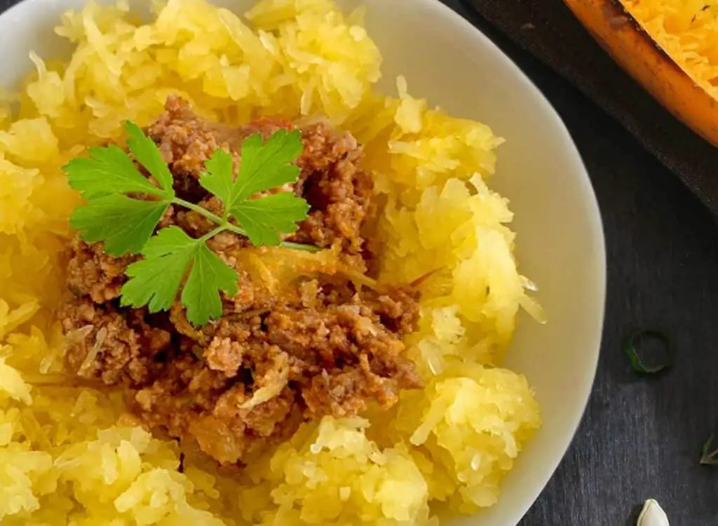 Courge spaghetti à la bolognaise au Thermomix