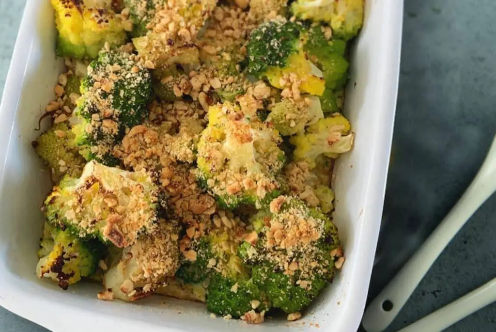 Gratin de romanesco noisettes et pecorino au Thermomix