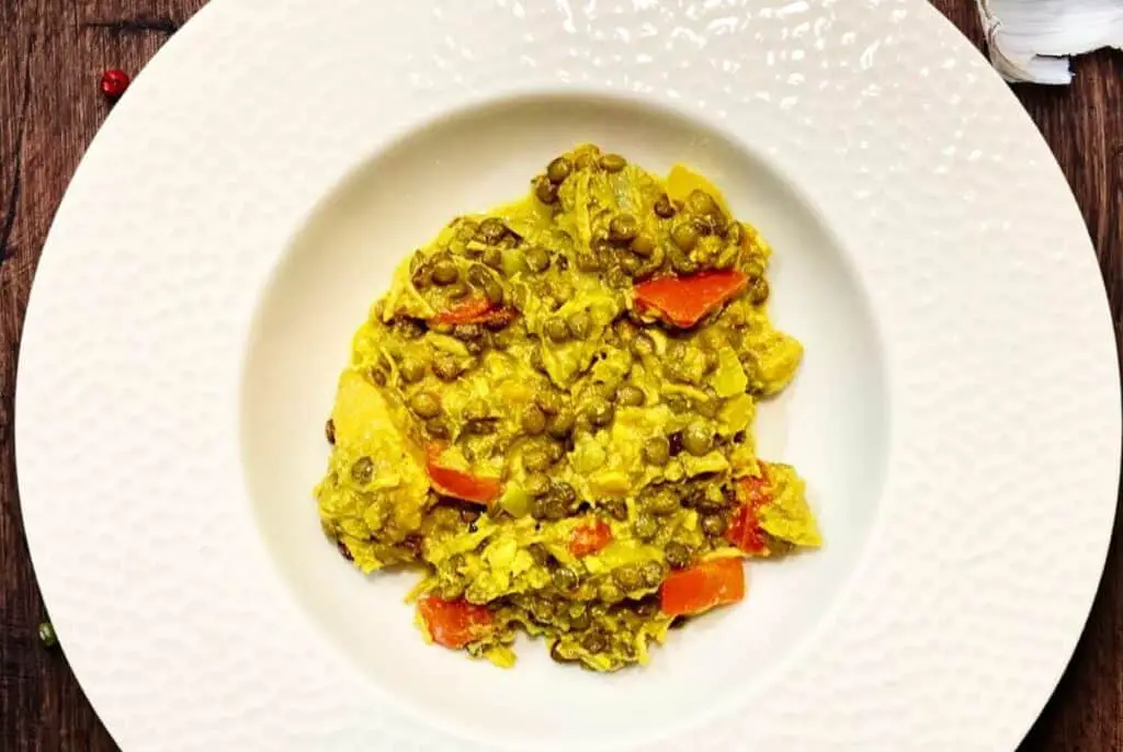 Poulet au curry et aux lentilles au Thermomix