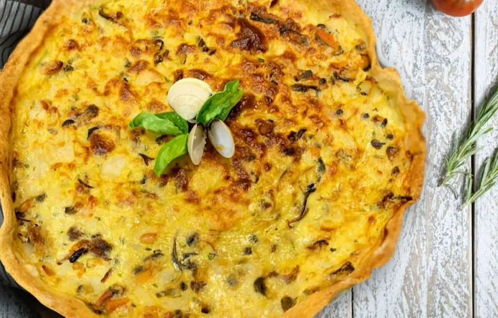 Quiche aux fruits de mer ail et persil au Thermomix