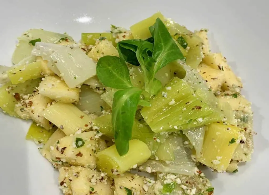 Salade de poireaux et pomme au Thermomix