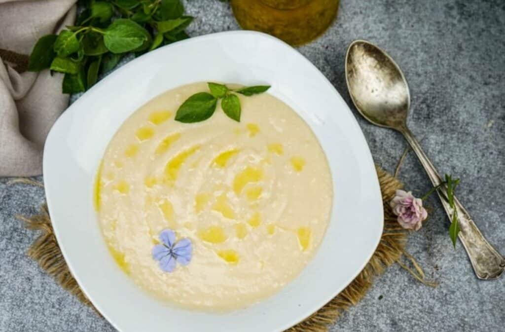 Crème de poireaux aux amandes au thermomix