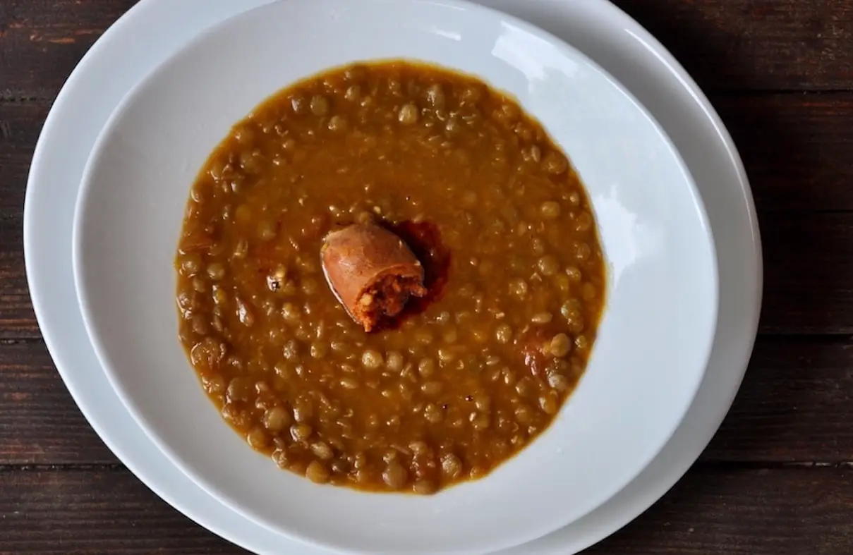 Lentilles au potiron et chorizo au Thermomix